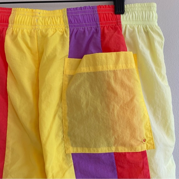 Champion Multicolor Striped Swim Shorts with Mesh Lining Size Large - Picture 2 of 10